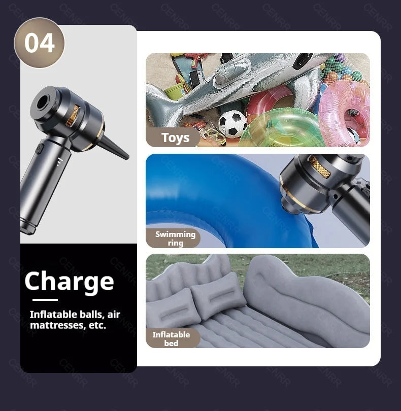 Compact Cordless Handheld Vacuum Cleaner for Car and Home