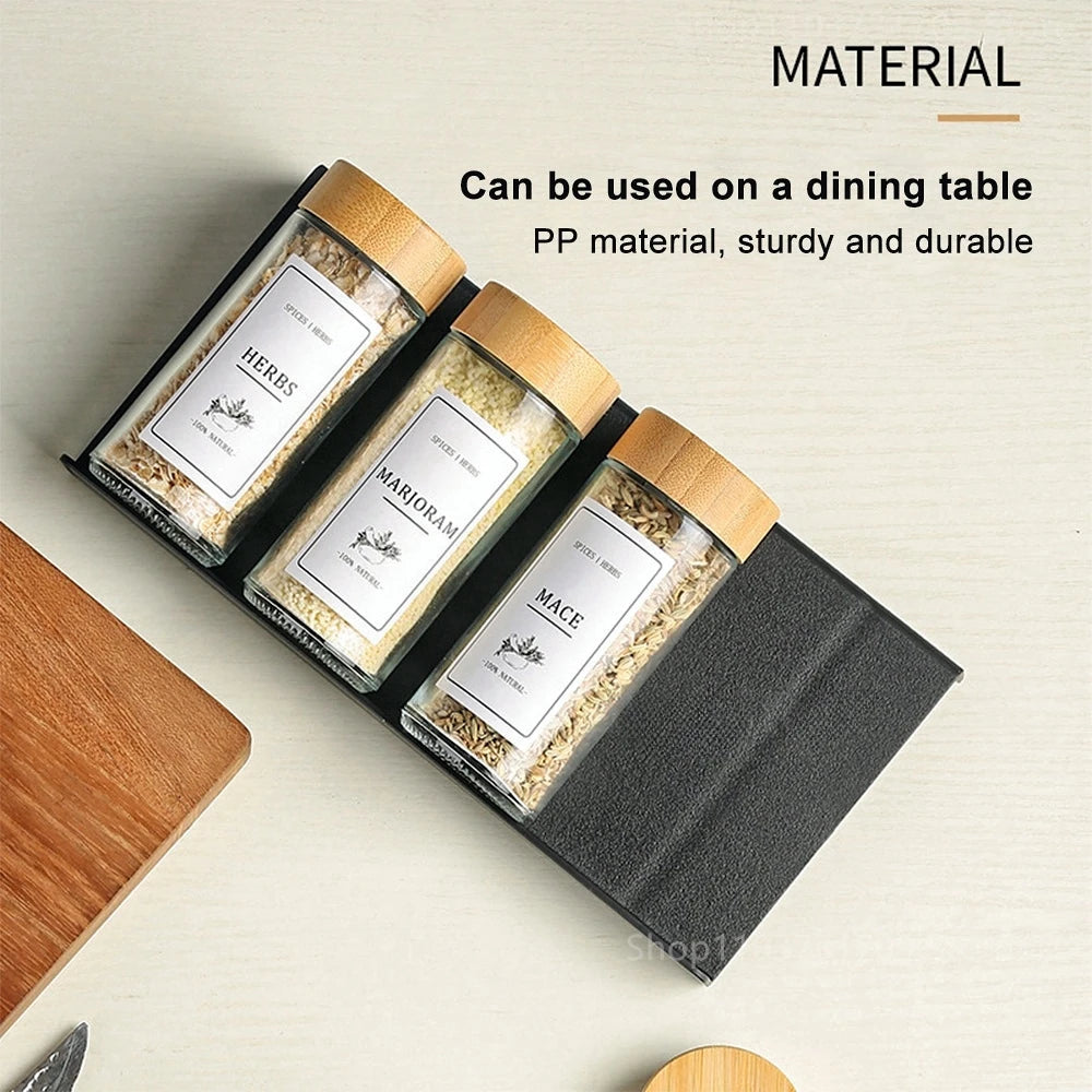 Uitschuifbare kruidenlade met 4 lagen voor potjes en specerijen