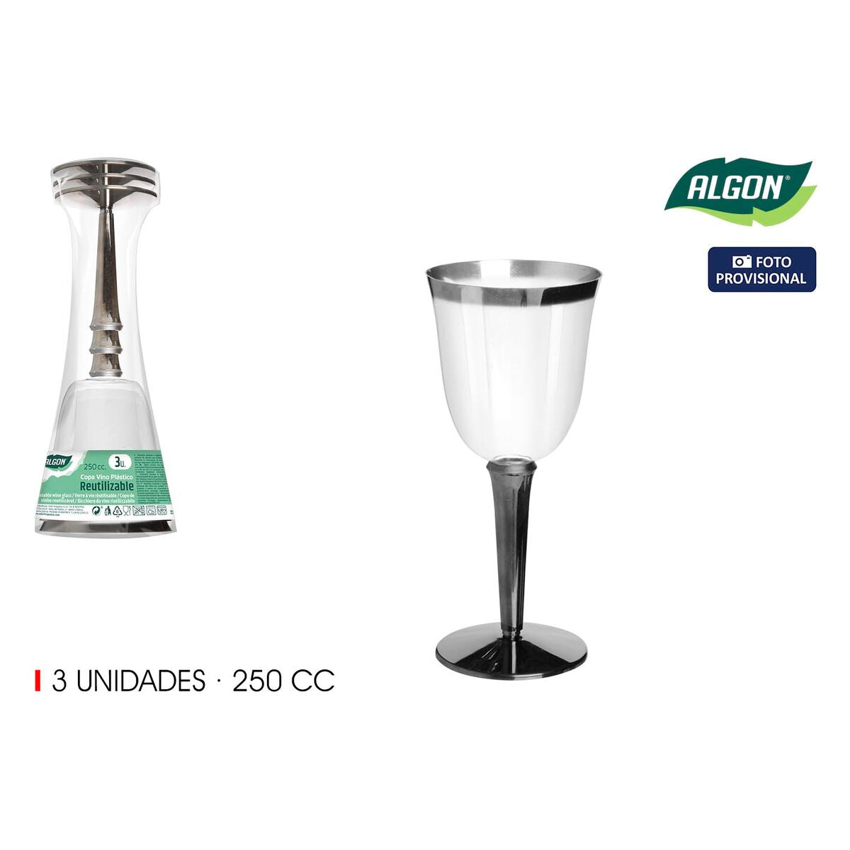 Algon Wijnglas Algon 3 Onderdelen (12 Stuks)