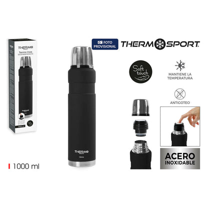 Thermosport Thermos Thermosport Zwart 1 L (6 Stuks)