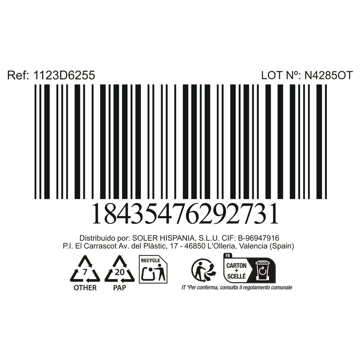 La Mediterránea Fluitglas La Mediterránea Bois (48 Stuks)