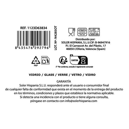 La Mediterránea Fluitglas La Mediterránea Bois (32 Stuks)