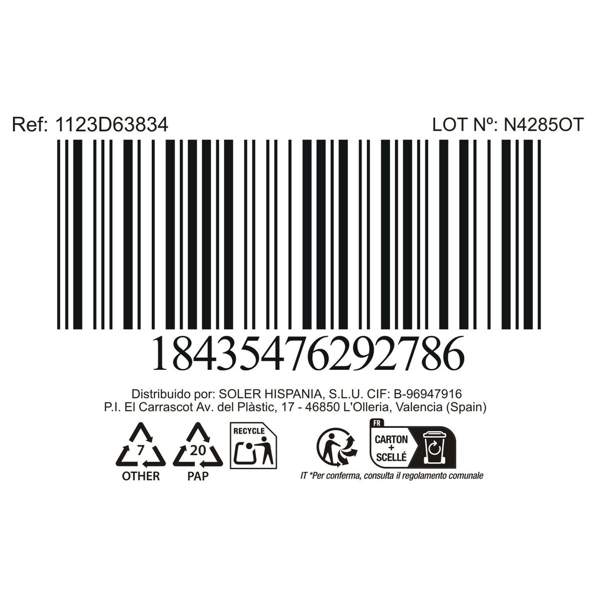 La Mediterránea Fluitglas La Mediterránea Bois (32 Stuks)