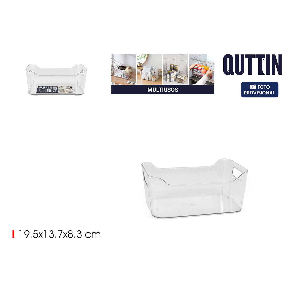Quttin Opbergbak Quttin 19,5 X 13,7 X 8,3 Cm (24 Stuks)