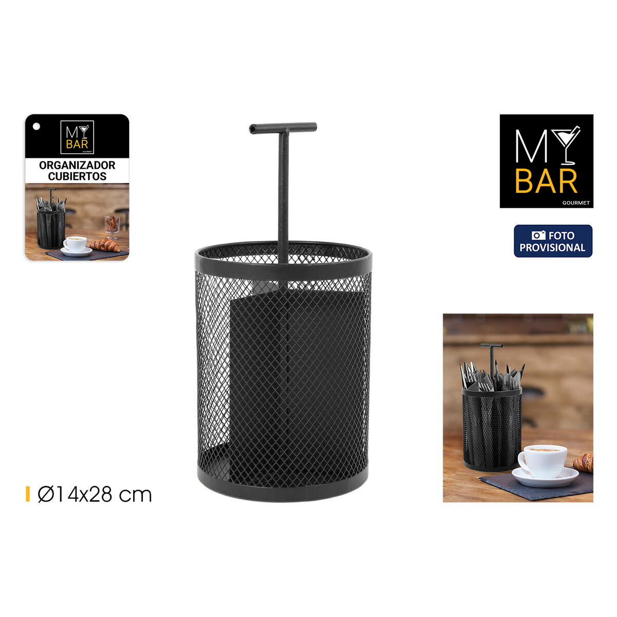 My Bar Standaard Voor Keukengerei My Bar Metaal 14 X 28 Cm (12 Stuks)