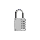 Hangslot met sleutel zinklegering zwart zilver