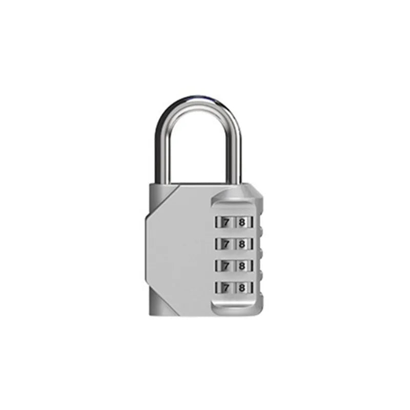 Hangslot met sleutel zinklegering zwart zilver