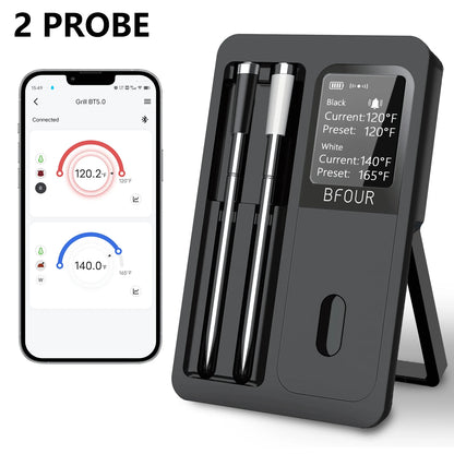 Vleesthermometer draadloos Bluetooth oplaadbaar