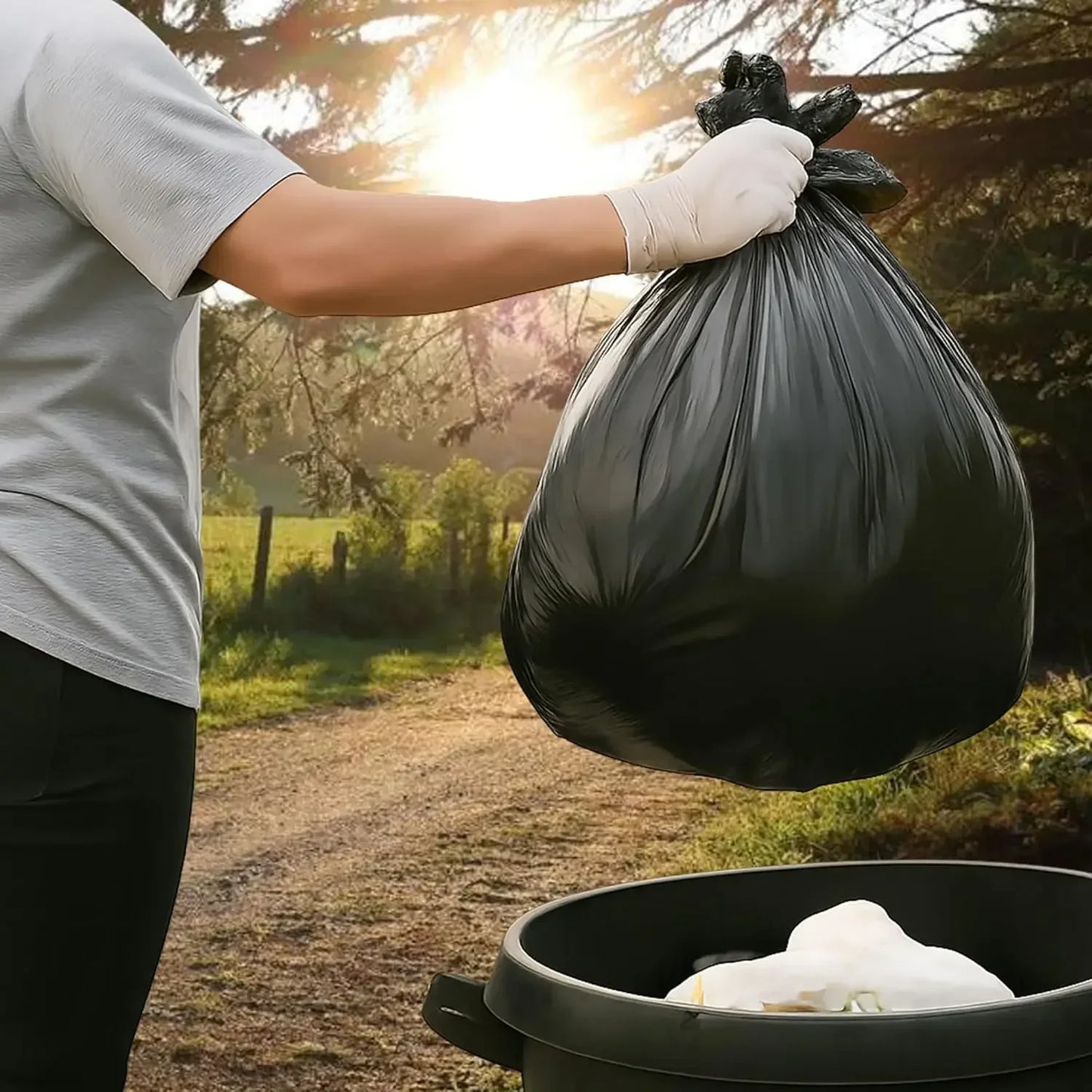 Huismerk Vuilniszakken Extra Groot Zwart voor Zwaar Gebruik