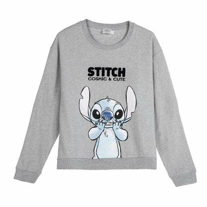 Stitch Uniseks Sweater Zonder Capuchon Stitch Grijs
