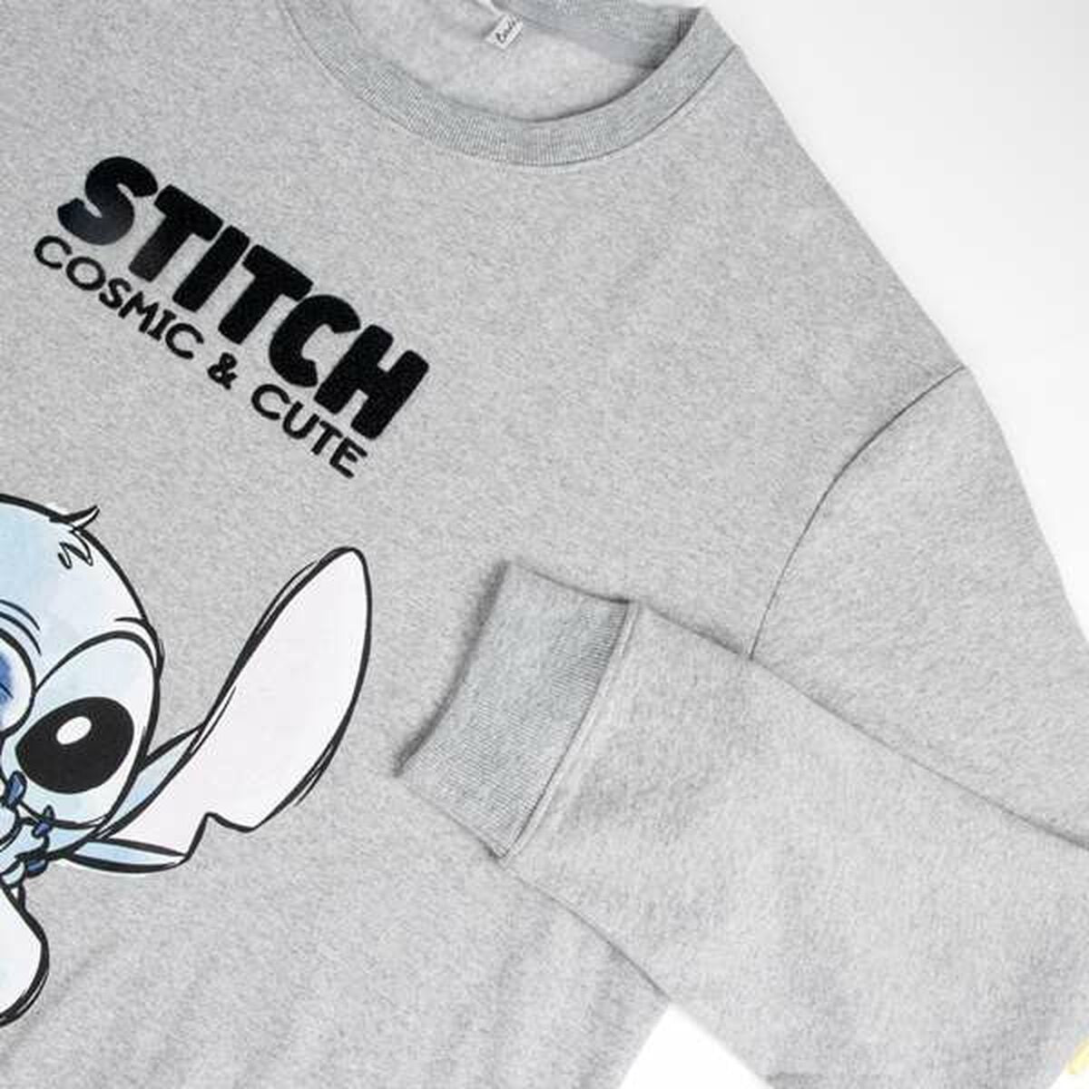 Stitch Uniseks Sweater Zonder Capuchon Stitch Grijs