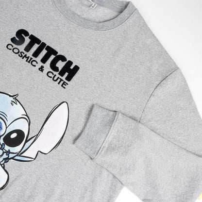 Stitch Uniseks Sweater Zonder Capuchon Stitch Grijs