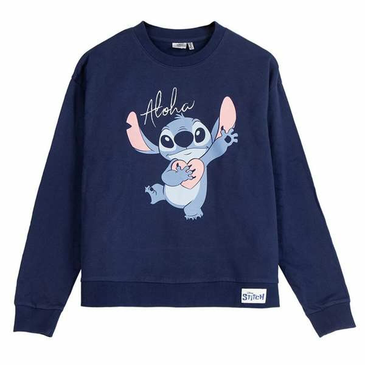 Stitch Uniseks Sweater Zonder Capuchon Stitch Donkerblauw Xs