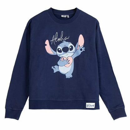 Stitch Uniseks Sweater Zonder Capuchon Stitch Donkerblauw Xs