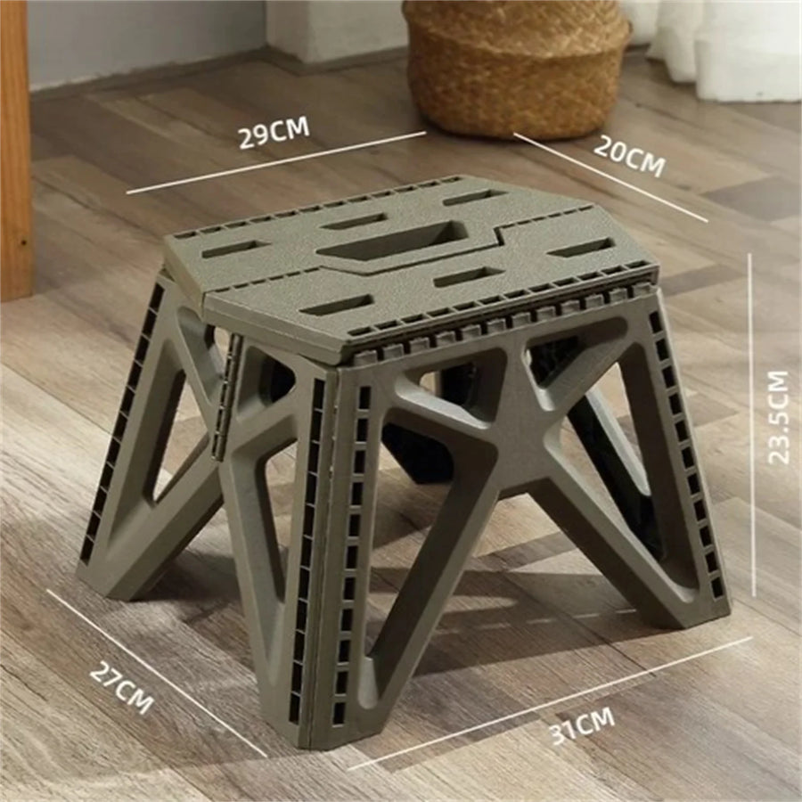 Opvouwbaar krukje plastic 28.5x20x24 cm