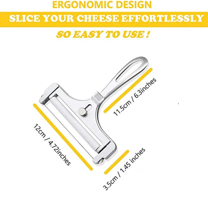 Aluminium kaasplank met instelbare dikte en uitschuifbaar snijblad