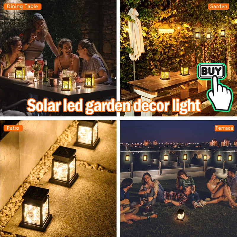 Solar LED lantaarn voor tuin terras balkon