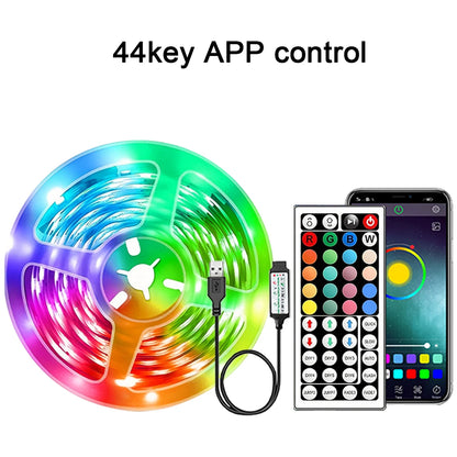 RGB LED strip 5 meter app bediening flexibel