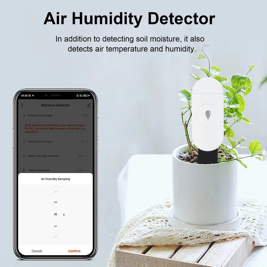Tuya Zigbee Soil Moisture, Temperature, and Humidity Sensor