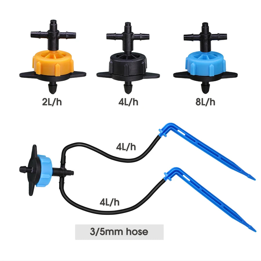 Irrigatiesysteem potplanten 8L druppel sprinkler