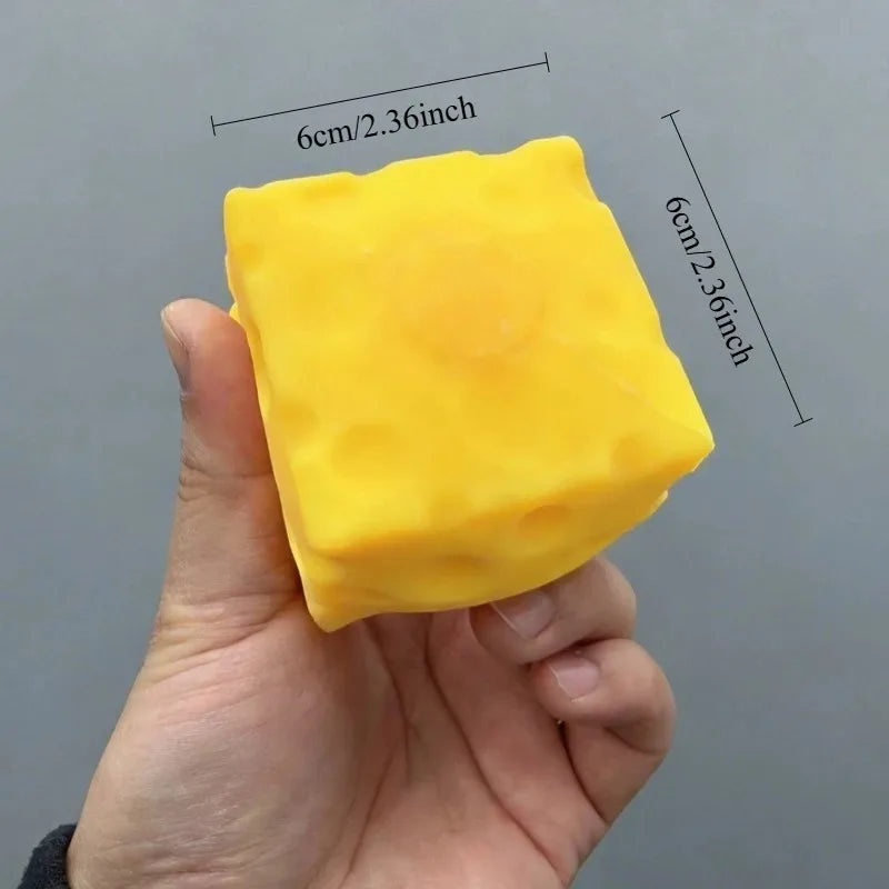 Squishy kaasblokje stressverlichting