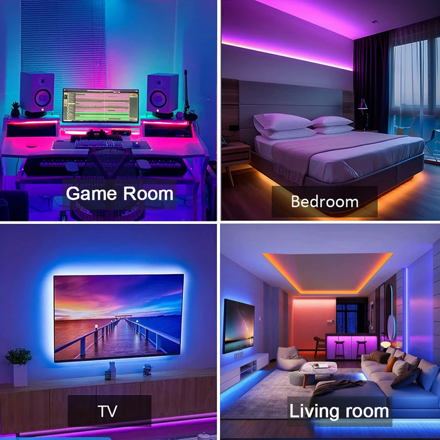 RGB LED strip 5 meter app bediening flexibel