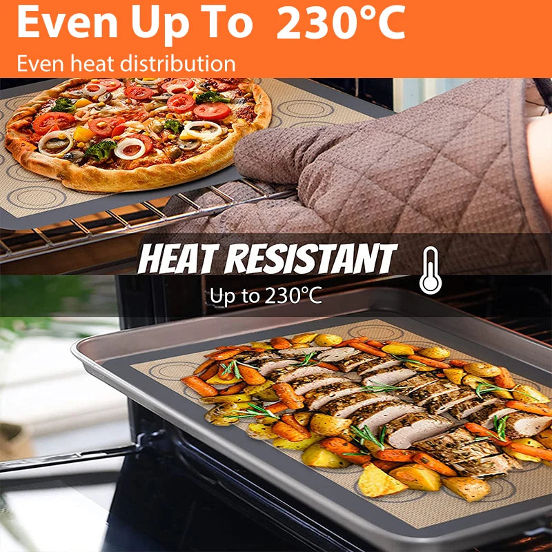 Siliconen bakmat antiaanbaklaag
