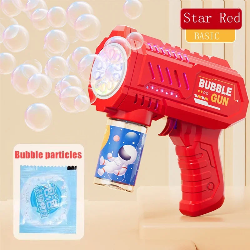 Dinosaurus bubbelmachine met licht 6 openingen