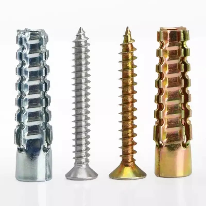 Muurankers staal M5 M6 M8 met schroeven