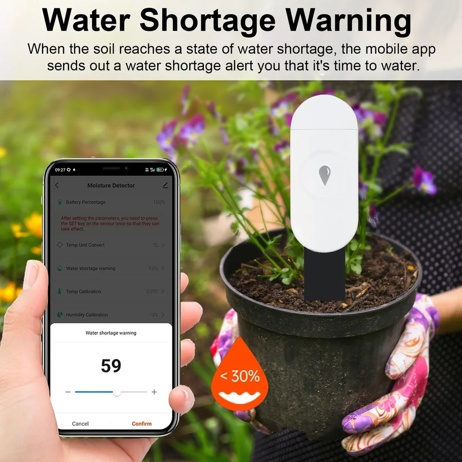 Tuya Zigbee Soil Moisture, Temperature, and Humidity Sensor
