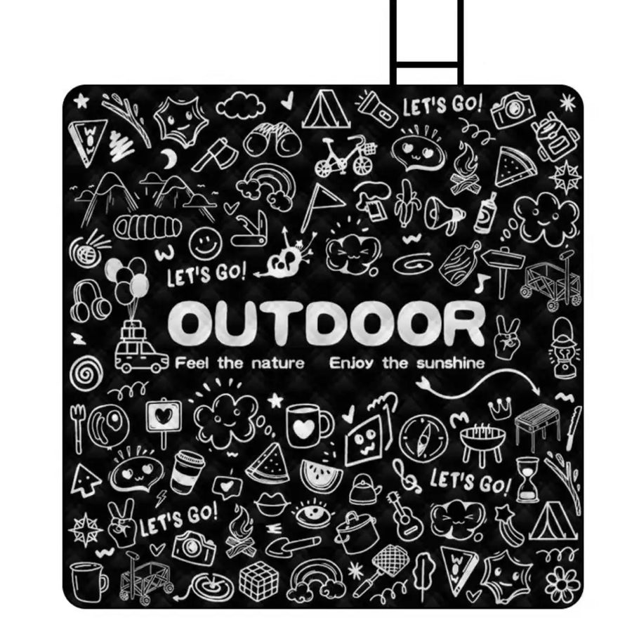 Picknickmat 200x200 cm vochtbestendig machinewasbaar
