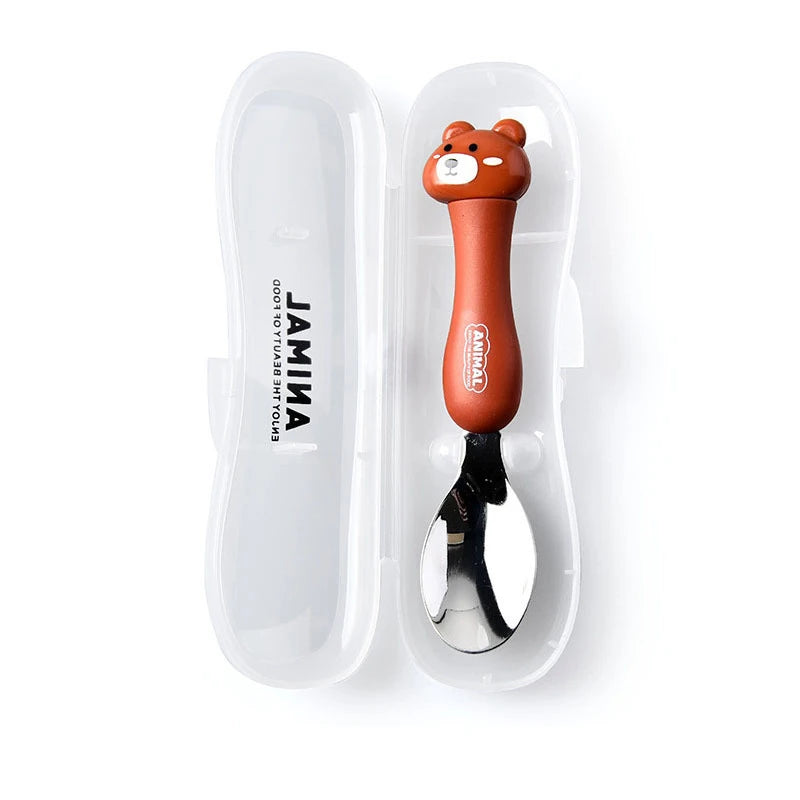 Kinderbestek Cartoon Dier Set