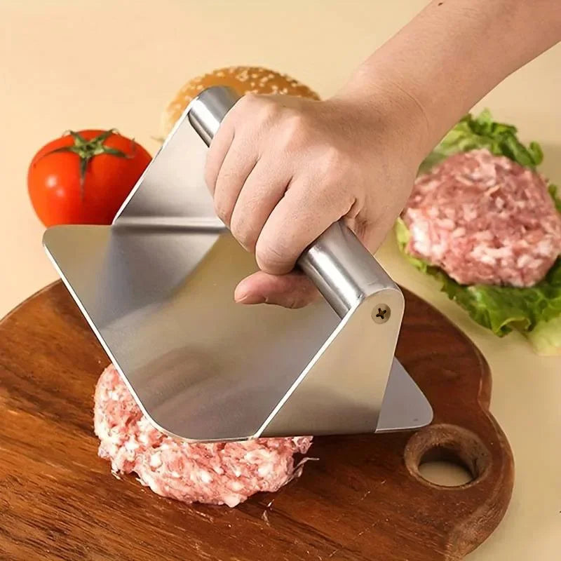 Stainless Steel Smash Burger Press for Consistent Burgers