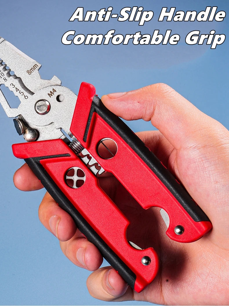 Elektricienstang 18-in-1 draadstripper knipper krimptang