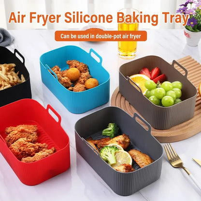 Siliconen airfryer bakvorm rechthoekig