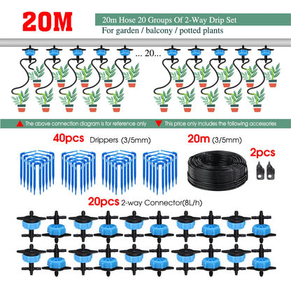 MUCIAKIE 4/2-Wegen Druppel Irrigatiesysteem