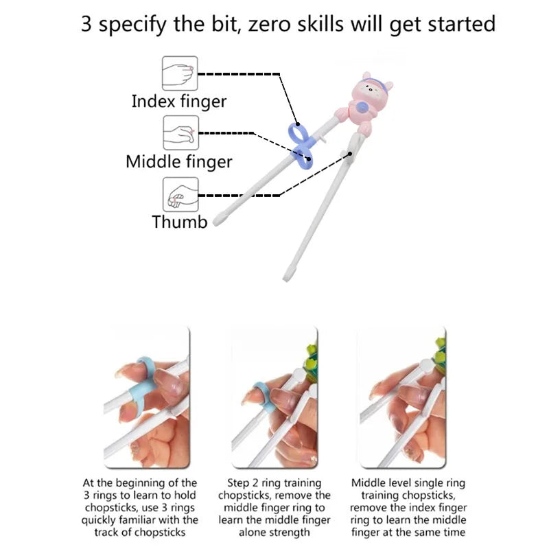 Kinder Trainings Eetstokjes met Dierenvorm