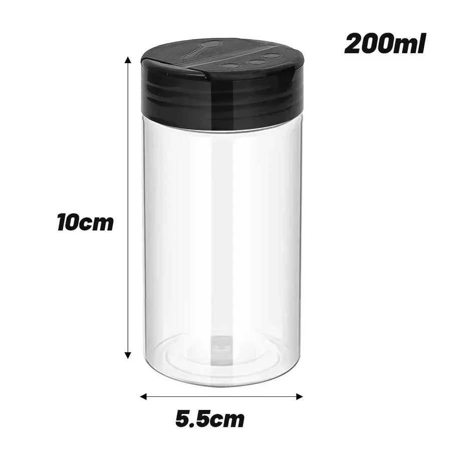 Kruidenpotjes kunststof shaker deksel 100-300 ml