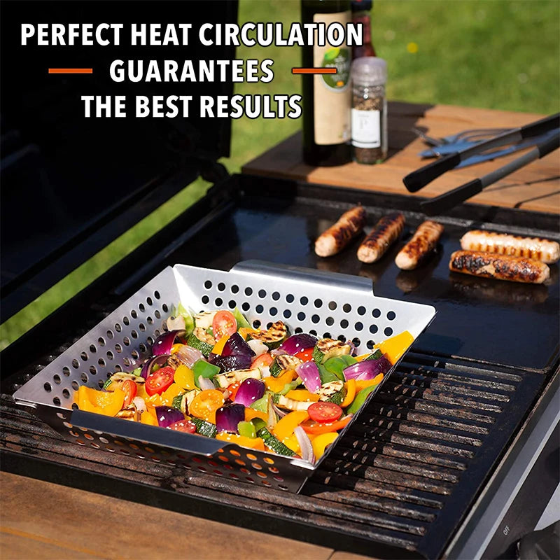Grillmand roestvrij staal groenten BBQ
