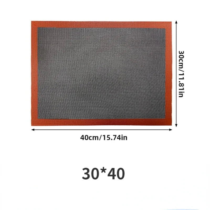 Private Label Silicone Baking and Grilling Mat 30x40 cm - Reusable for Oven and Microwave