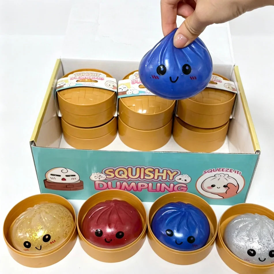 Knijpspeeltje squishy dumpling stressvermindering