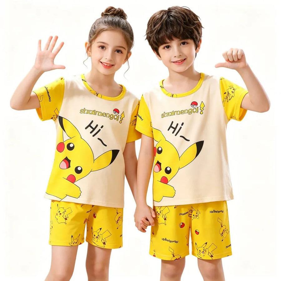 Kinder pyjama set korte mouw Pikachu polyester