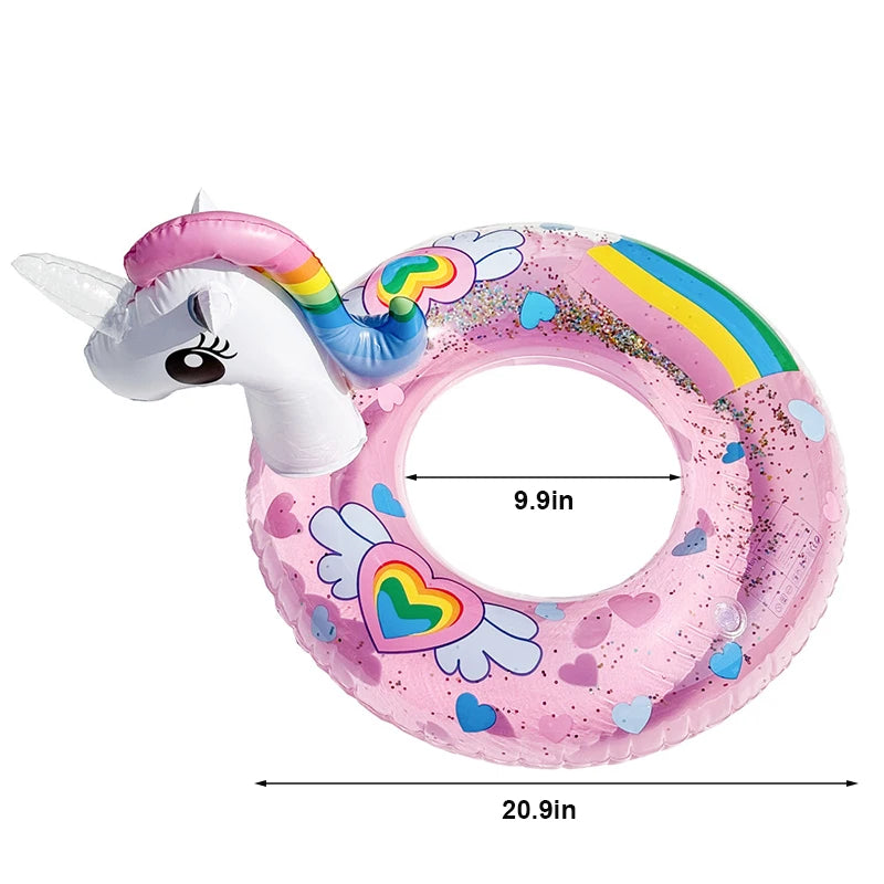 Inflatable Swim Ring Unicorn Flamingo