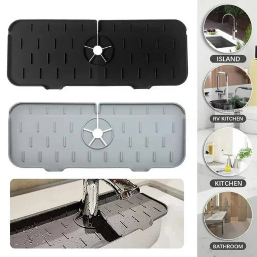 Kraanmat silicone 37x14 cm