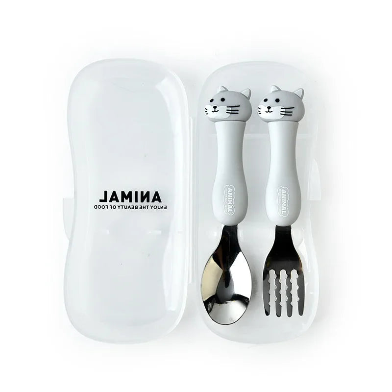 Kinderbestek Cartoon Dier Set