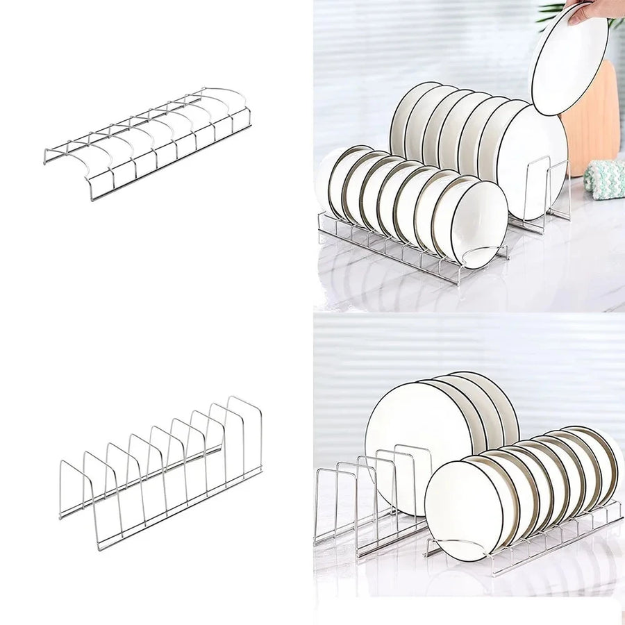Stainless Steel Dish Rack Plates and Bowls