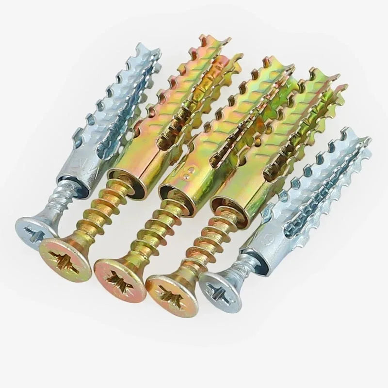 Muurankers staal M5 M6 M8 met schroeven