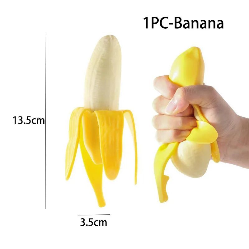 Squishy fidget toy fruitvorm
