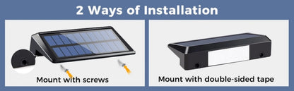 2-pack Solar Wandlampen 4 LED Waterdicht