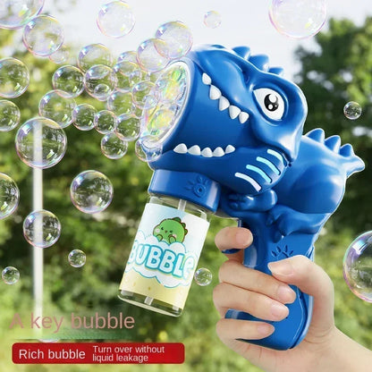 Dinosaurus Bubbelmachine met Licht | Automatisch | 6 Openingingen